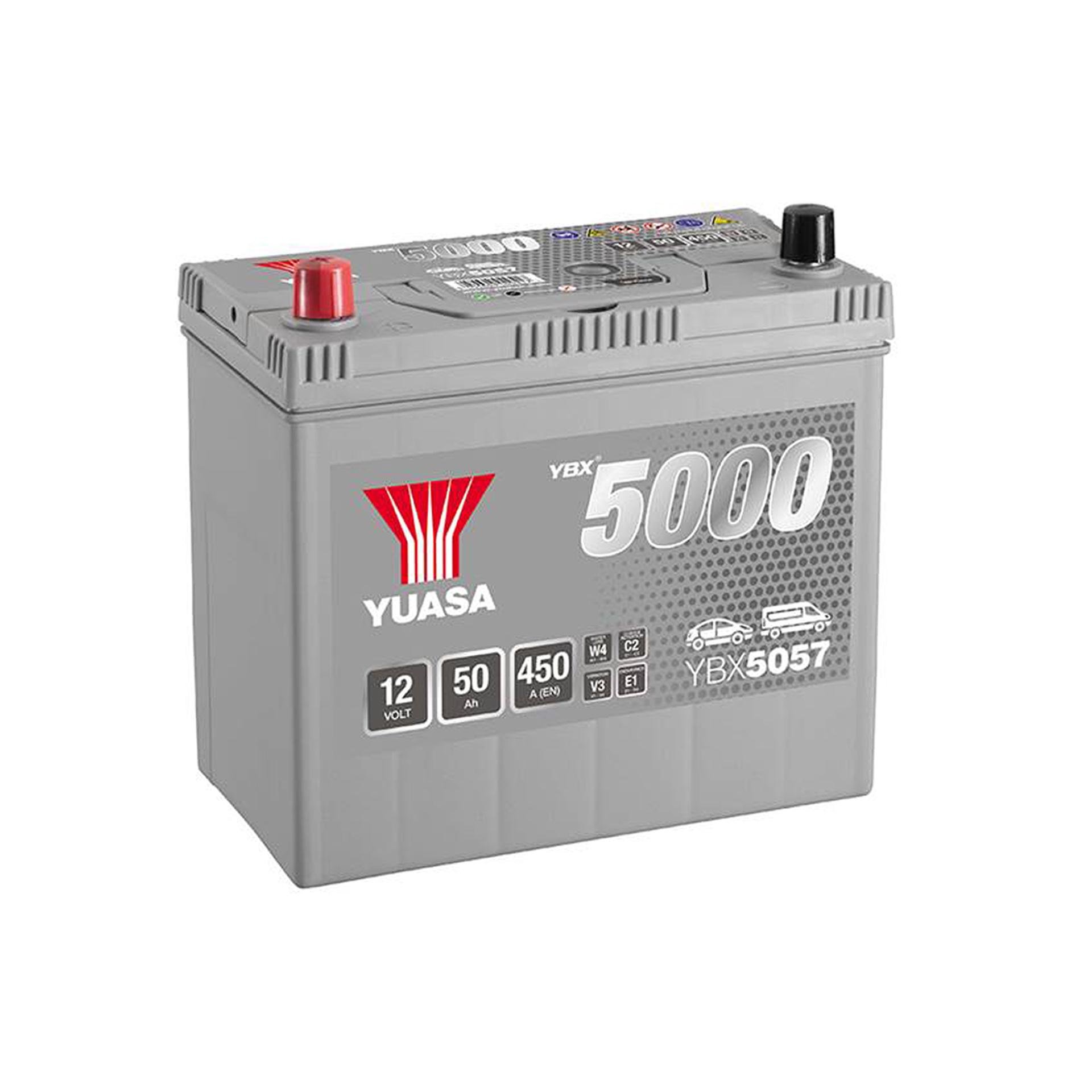 Акумулятор Yuasa Silver High Performance Battery Japan 50 Ah/12V 1 плюс зліва