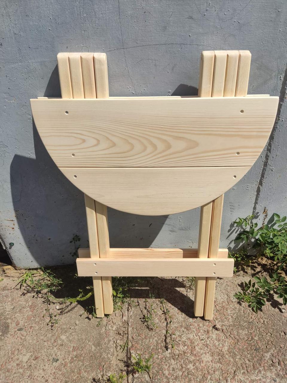 Столик деревянный круглый СОСНА без окрашивания 50 см (28429648) - фото 4 Столик деревянный круглый СОСНА без окрашивания 50 см (28429648) - фото 4