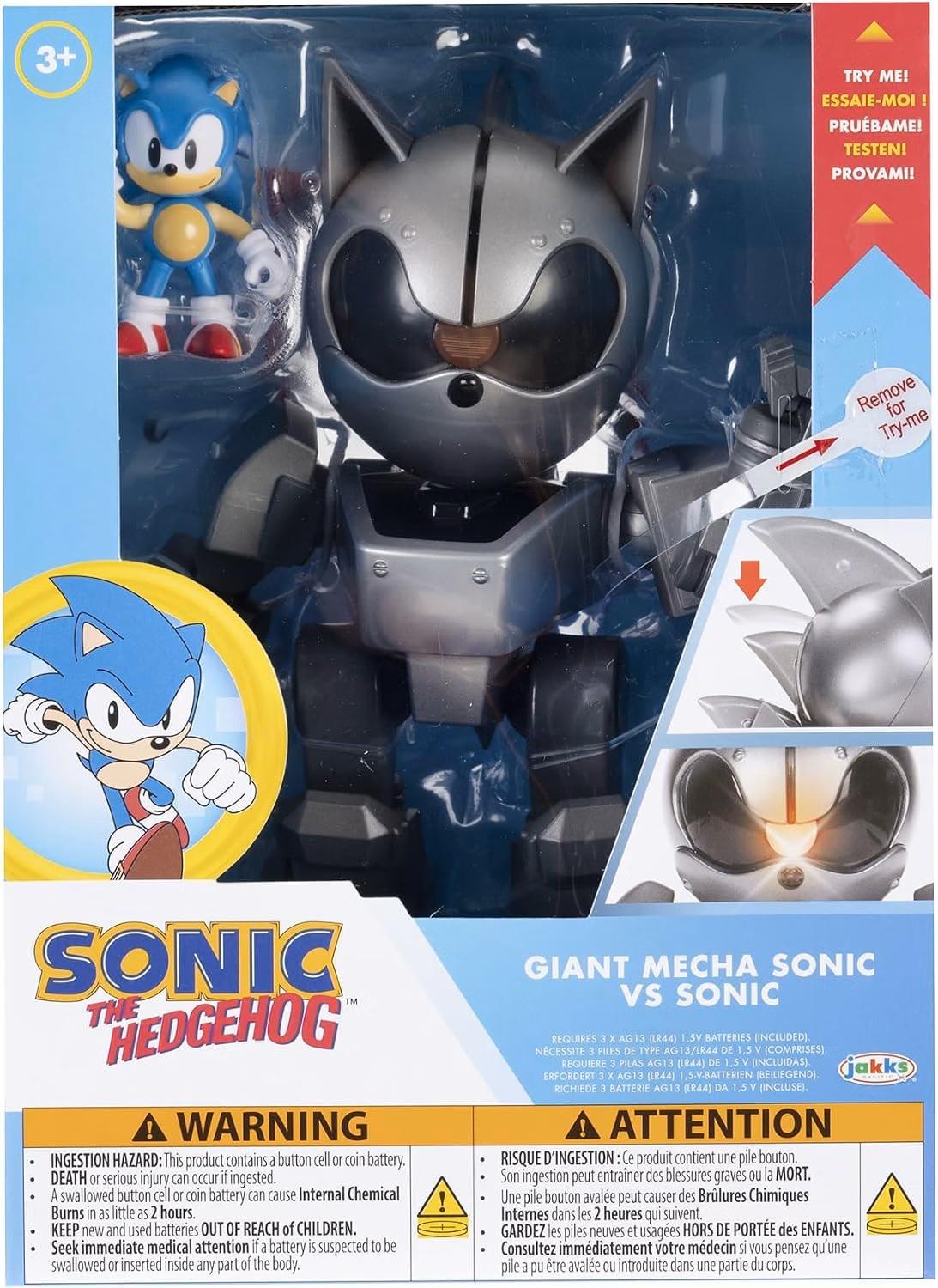 Інтерактивна іграшка Sonic the Hedgehog Giant Mecha Sonic Battle Set звуковий (632325698)