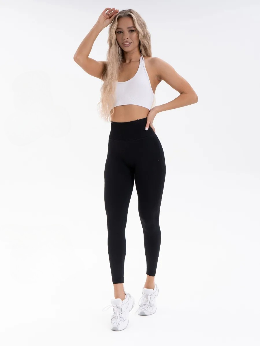 Лосини спортивні для тренувань та повсякденного носіння з подвійним Push Up ефектом L Чорний (70145/L) - фото 3 Лосини спортивні для тренувань та повсякденного носіння з подвійним Push Up ефектом L Чорний (70145/L) - фото 3