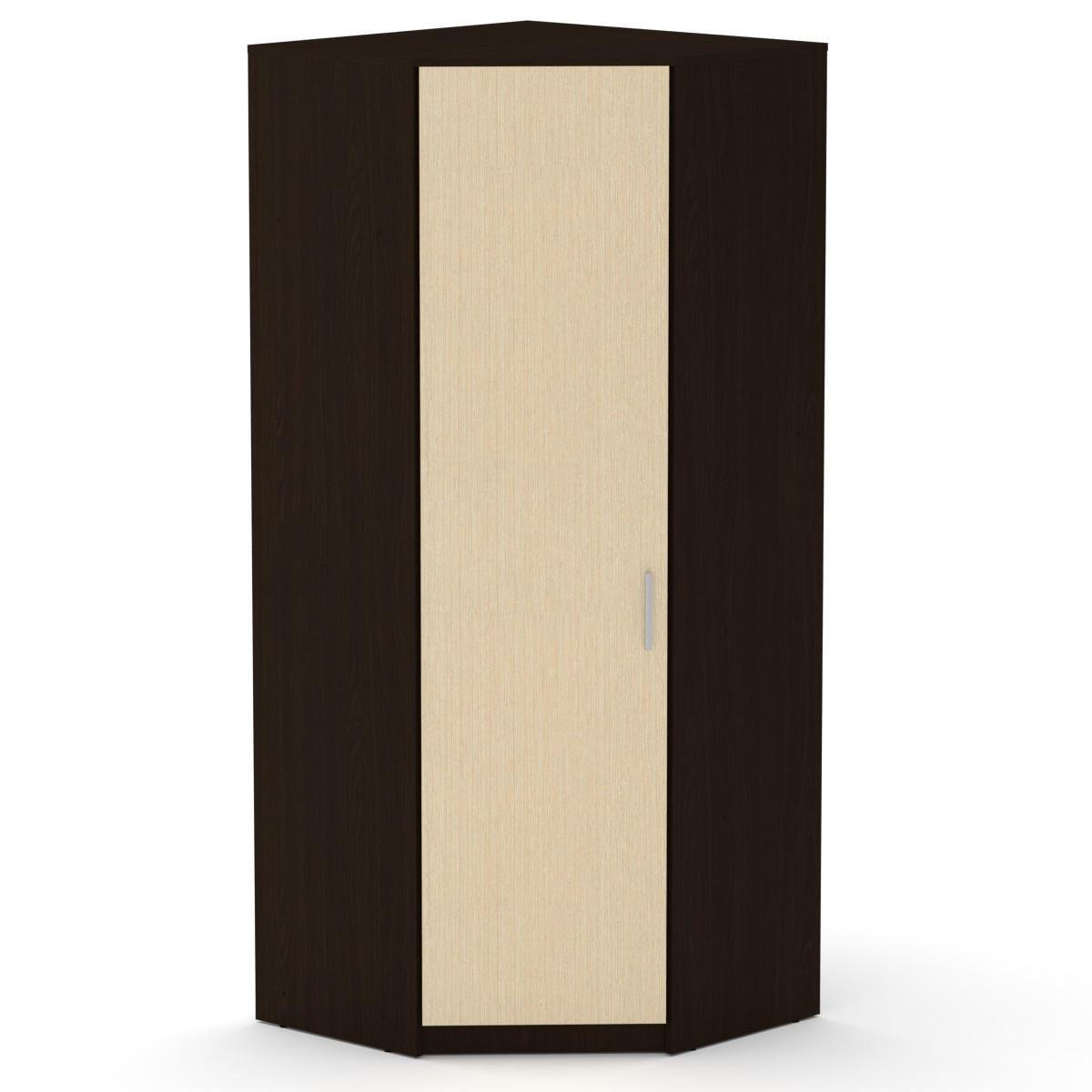 Кутова шафа для одягу Компаніт Шкаф-3У комбі Венге