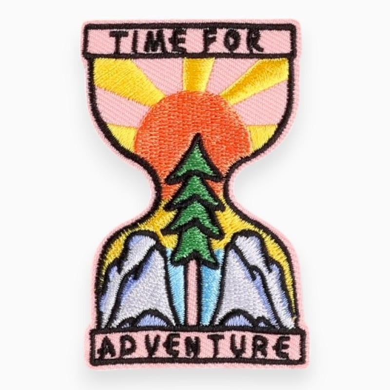 Термоаплікація Time for adventure вишита 7,1х4,6 см 1 шт. Різнокольоровий (АК7146п52)