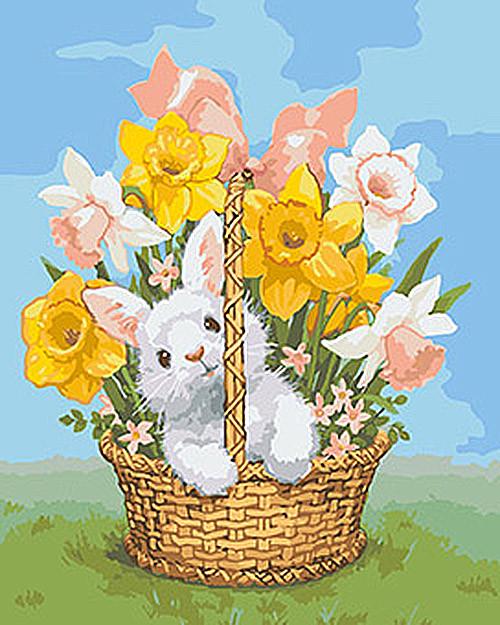 Картина по номерам Идейка Животные птицы "Весенний подарок" 40х50 см (KHO4112)