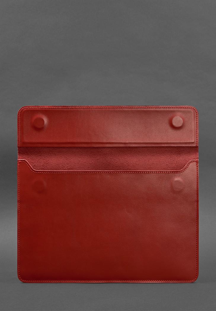 Чехол-конверт кожаный на магнитах для MacBook 13" Красный (A-027556) - фото 3 Чехол-конверт кожаный на магнитах для MacBook 13" Красный (A-027556) - фото 3