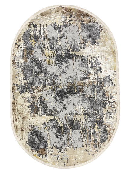 Ковер Optimum Low Pm05C Grey/Gold/Oval (6035-40)