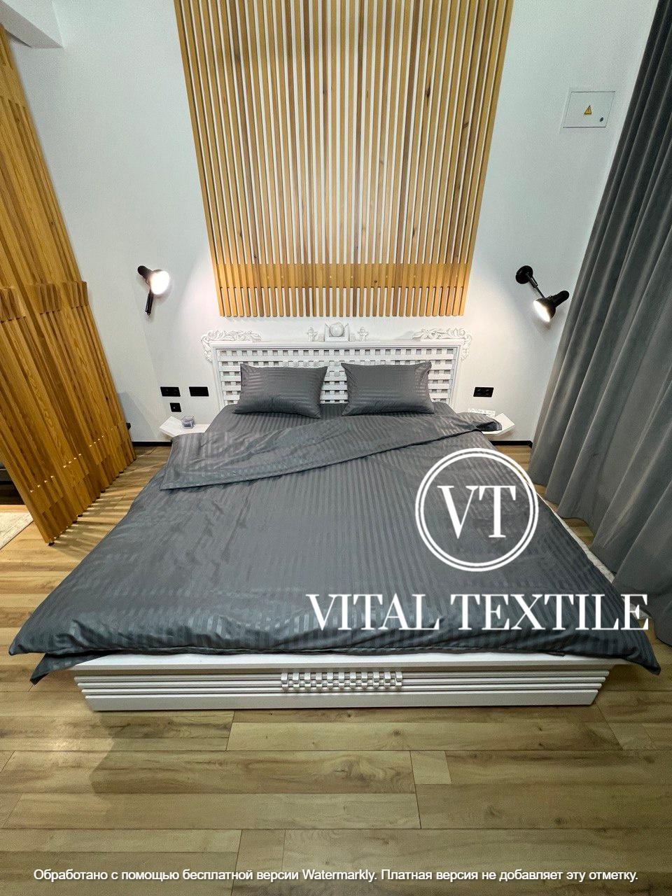 Комплект постільної білизни Vital Textile SP-8 страйп полуторний 150х220 см - фото 2