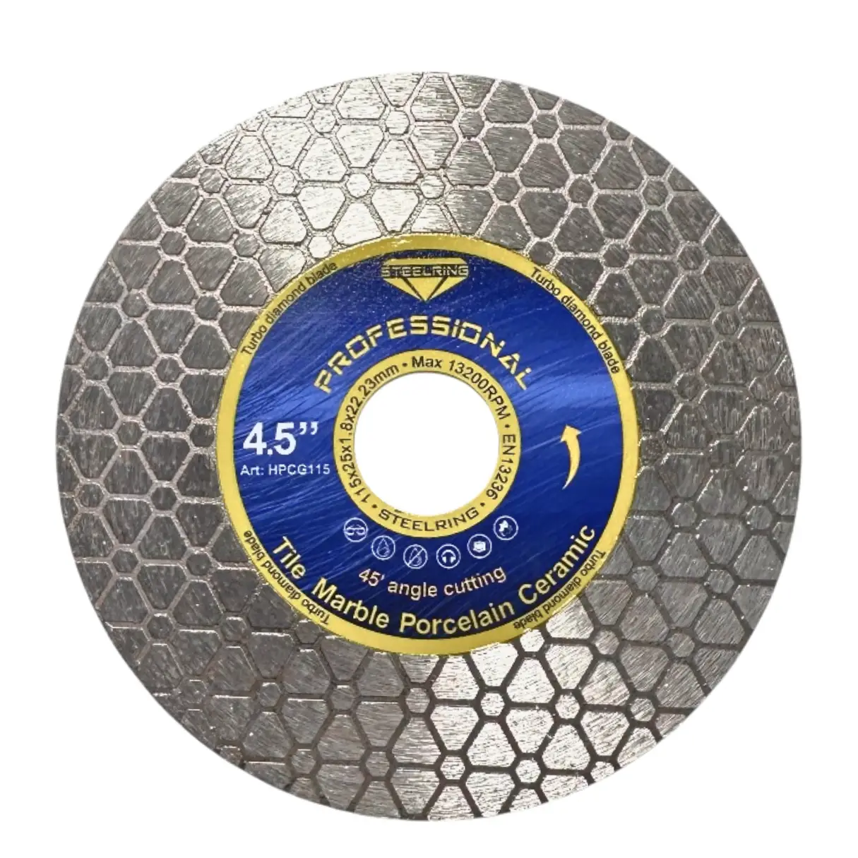 Диск алмазний шліфувальний STEELRING PROFESSIONAL 115х1,8 мм