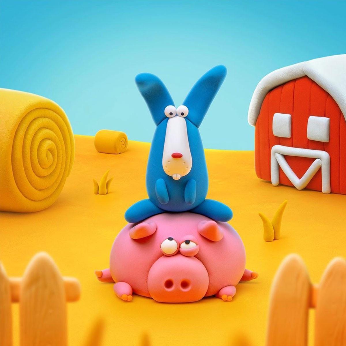 Набір пластиліну Lipaka Поросятко/конячка/кролик самостійно твердіє (24938506) - фото 4 Набір пластиліну Lipaka Поросятко/конячка/кролик самостійно твердіє (24938506) - фото 4