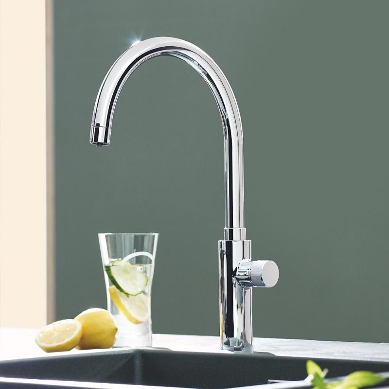 Смеситель для кухни Grohe Blue Pure Mono однорычажный Хром (31724000) - фото 2