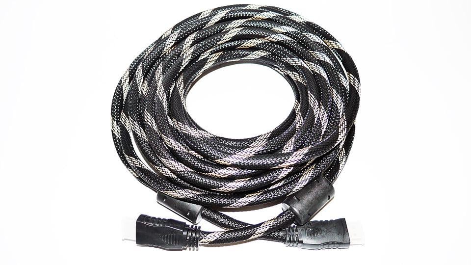 Кабель Rias HDMI-HDMI 10 м Black/Gray (4_521101929)