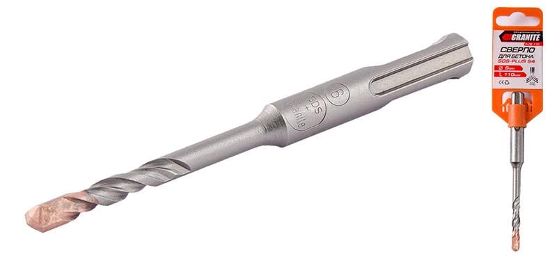 Сверло для бетона Granite SDS-Plus S4 6х110 мм (0-06-110)