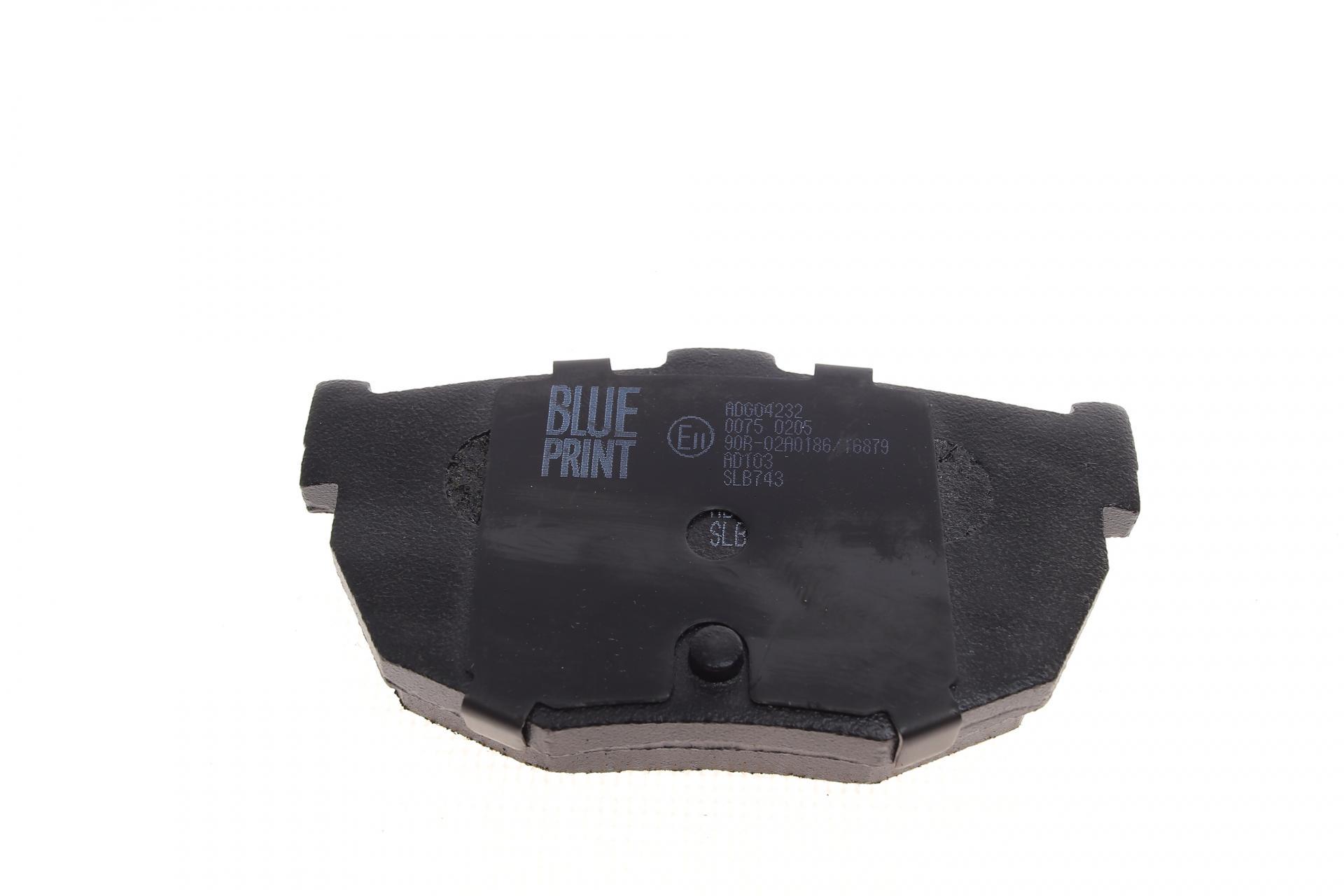 Колодки гальмівні задні Hyundai Elantra/Kia Cerato 00-85.2x46.4 ADG04232 BLUE PRINT