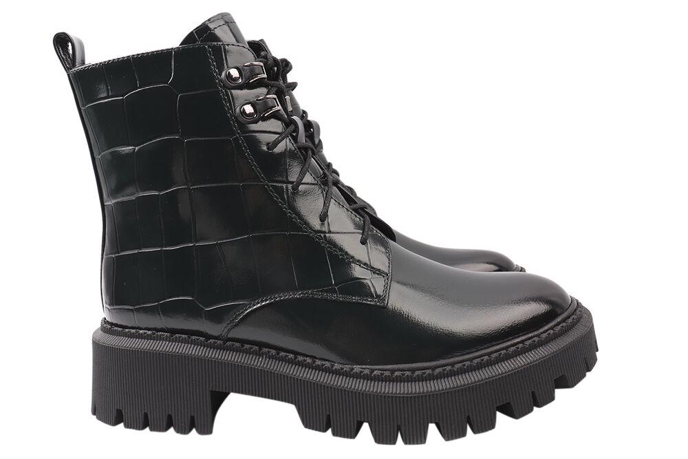 Ботинки женские Molka из кожи на низком ходу на шнуровке р. 38 Зеленый (148-21DHC)