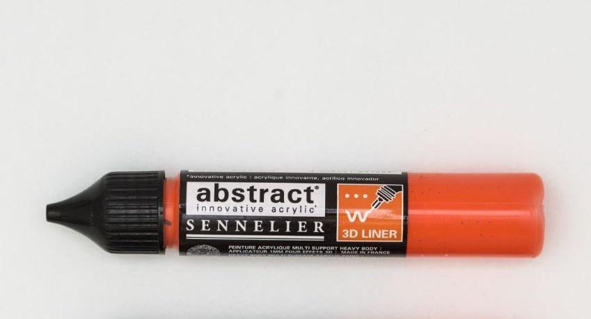 Лінер акриловий Sennelier Abstract 3D 27 мл Кадмій Червоно-помаранчевий