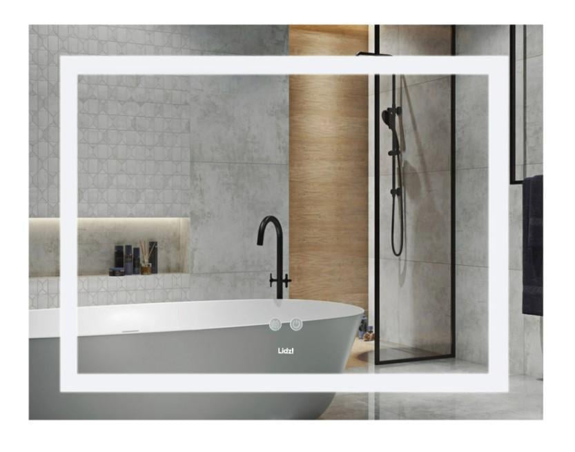 Дзеркало для ванної кімнати Lidz Kubis KU1 1200х800 мм з LED-підсвічуванням Touch (LDKUB120080049008)