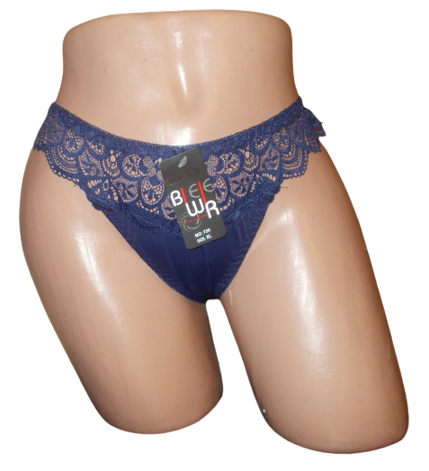 Женские трусики бразилиана Biweier 729 XXL Синий (1607620222)