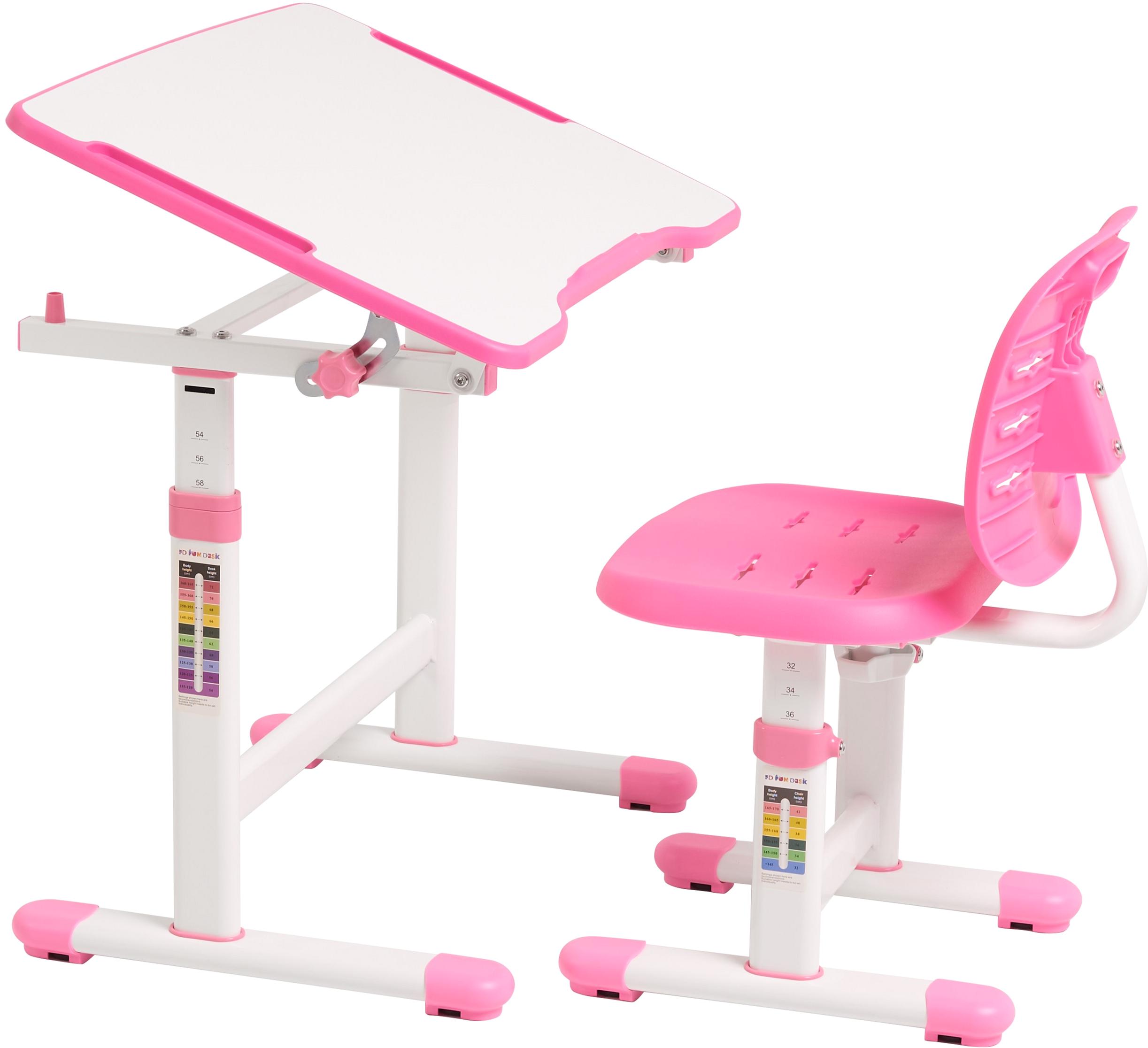 Комплект FunDesk Omino шкільна парта/стілець з м'якою накладкою на стілець Pink (3866365) - фото 11 Комплект FunDesk Omino шкільна парта/стілець з м'якою накладкою на стілець Pink (3866365) - фото 11