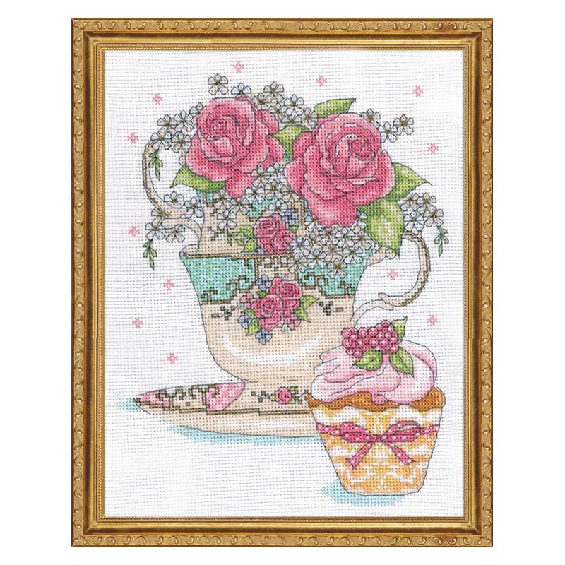 Набор для вышивания крестиком Design Works 2851 Teacup Roses (18887)