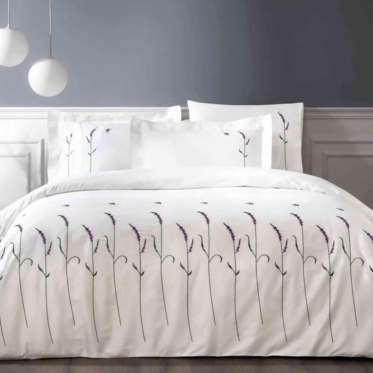 Постельное белье Tivolyo Home Lavander Garden делюкс сатин евро