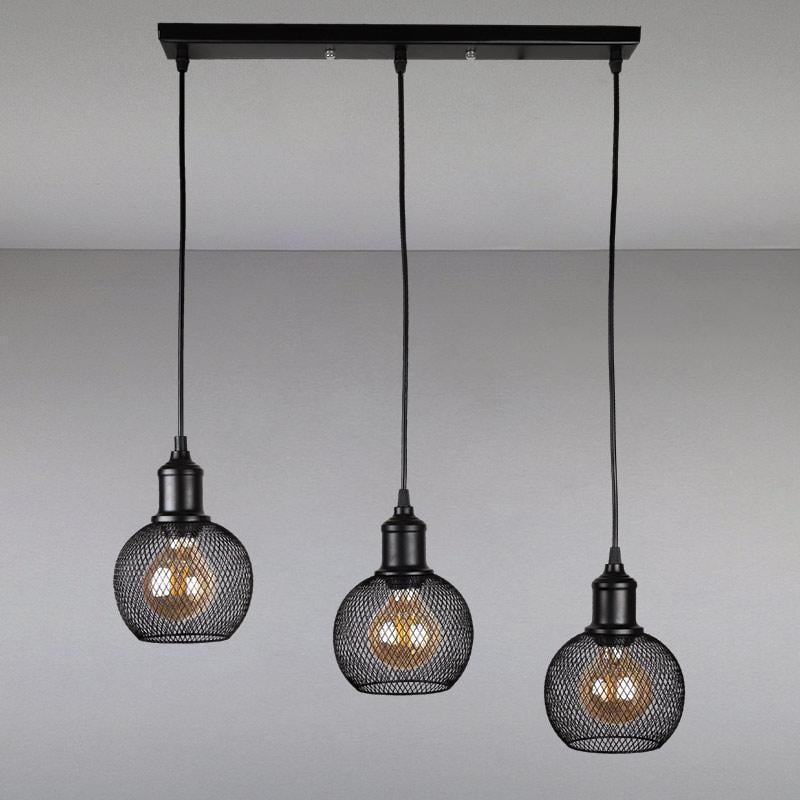 Люстра подвесная лофт Light House LS-14024-3 BK 500 Черный