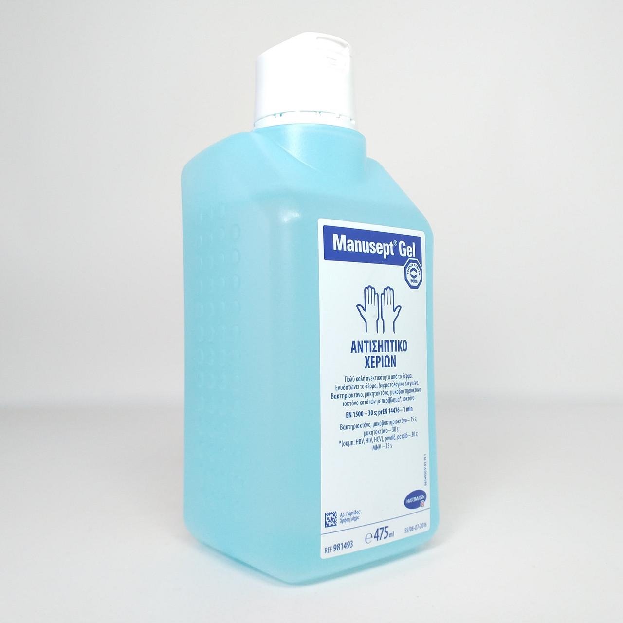 Антисептик для рук Hartmann Manusept Gel 475 мл (X-1951) - фото 5 Антисептик для рук Hartmann Manusept Gel 475 мл (X-1951) - фото 5