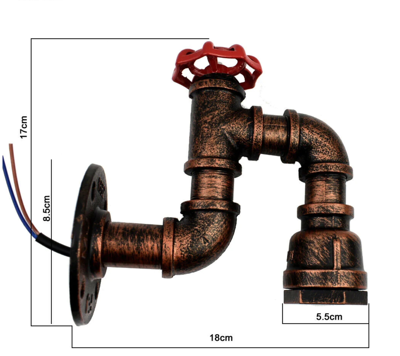 Светильник из труб Valony настенный - фото 2 Светильник из труб Valony настенный - фото 2