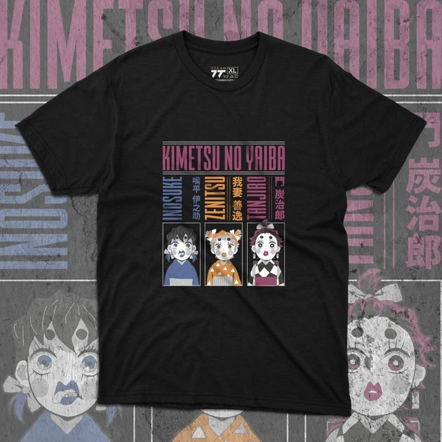 Футболка мужская с принтом Клинок, уничтожающий демонов Герои 3 г. 48 (Anime0394)