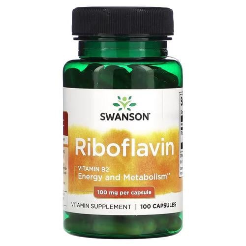 Рибофлавин B-2 Swanson Vitamin B2 Riboflavin 100 мг 100 капс. (SW018) Рибофлавин B-2 Swanson Vitamin B2 Riboflavin 100 мг 100 капс. (SW018)