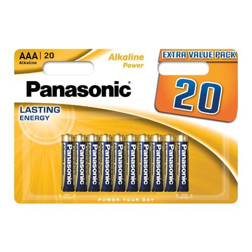Батарейки Panasonic AAA/LR03 Power 1,5V 20 шт. (LR03REB/20BW)