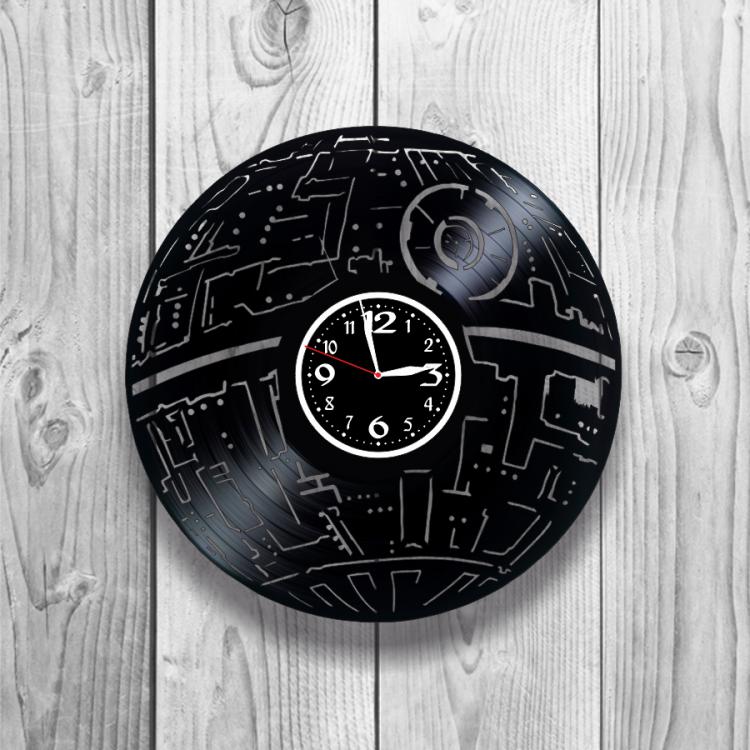 Часы настенные Лофт-ретро 0299 из виниловой пластинки