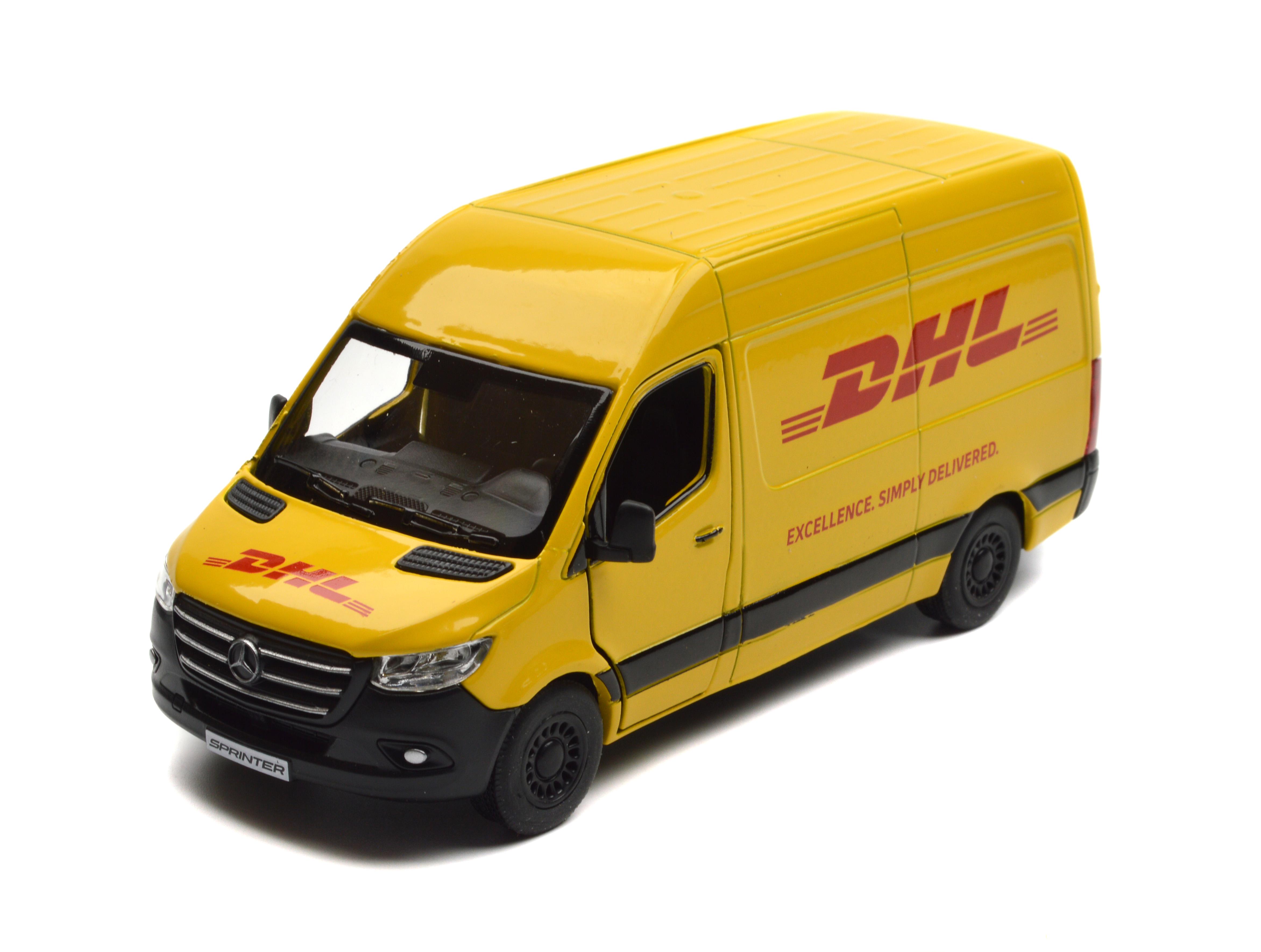 Машинка Kinsmart металлическая KT5429W Mercedes-Benz Sprinter DHL Edition