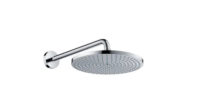 Лейка для верхнего душа Hansgrohe Raindance S 1jet EcoSmart с держателем 39 см 300 мм Хром (26601000)