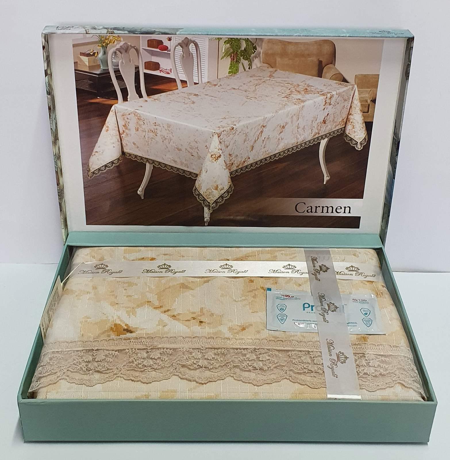Скатерть Maison Royale 160x220 Carmen Bej V1 (CN5129)