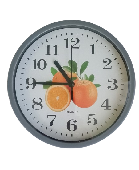 Часы настенные х2-26 Апельсин 20х4 см Серый (788А)