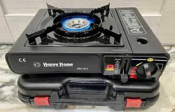 Газовая туристическая плита Happy Home BDZ-155-A с пъезоподжигом 2,3 кВт Черный (AV-BDZ155A) - фото 7 Газовая туристическая плита Happy Home BDZ-155-A с пъезоподжигом 2,3 кВт Черный (AV-BDZ155A) - фото 7