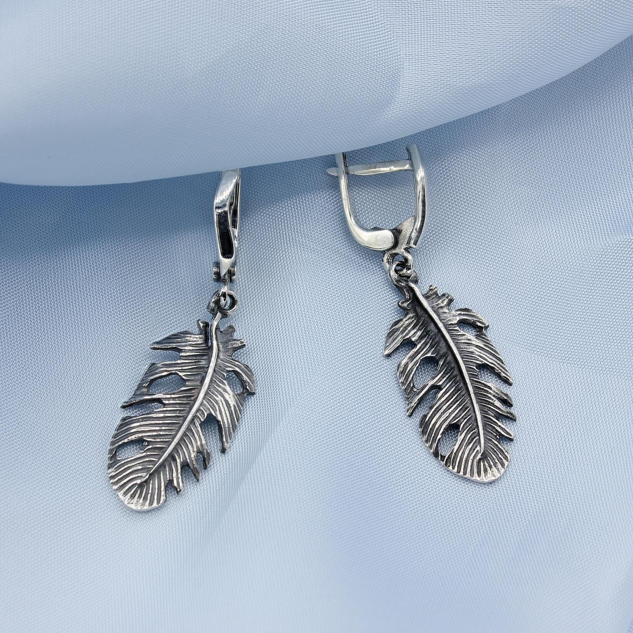 Серебряные серьги Невесомость