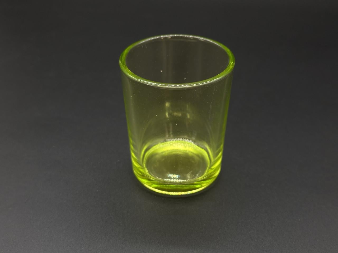 Баночка скляна для свічок 6,5х5,5 см 90 мл Зелений (STN-03-4)