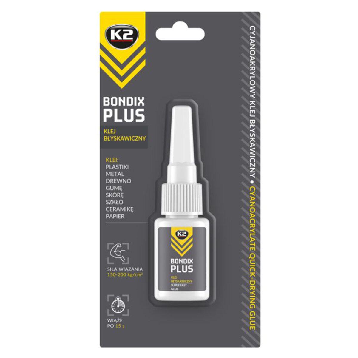 Суперклей K2 BONDIX PLUS 15 сек 10 г - фото 2
