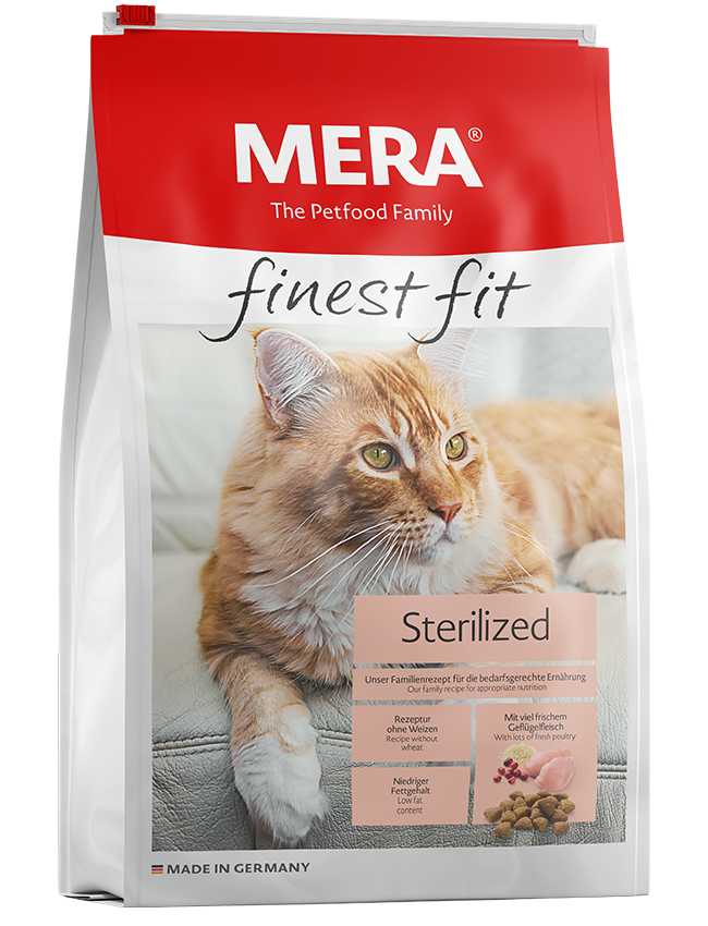 Повнораціонний сухий корм MERA Finest Fit Sterilised для стерилізованих кішок 1,5 кг