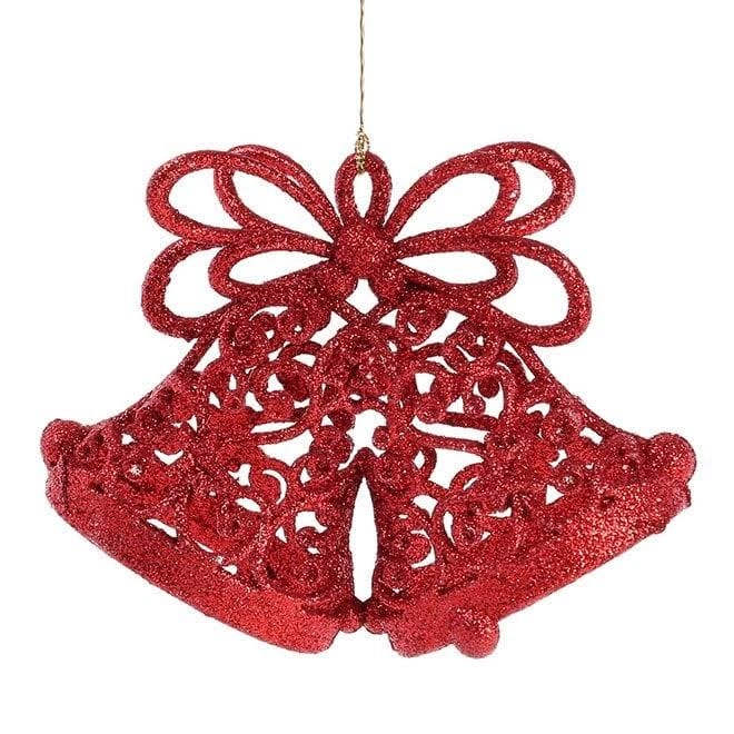 Новорічна підвіска Дзвіночки Червоний (12276)