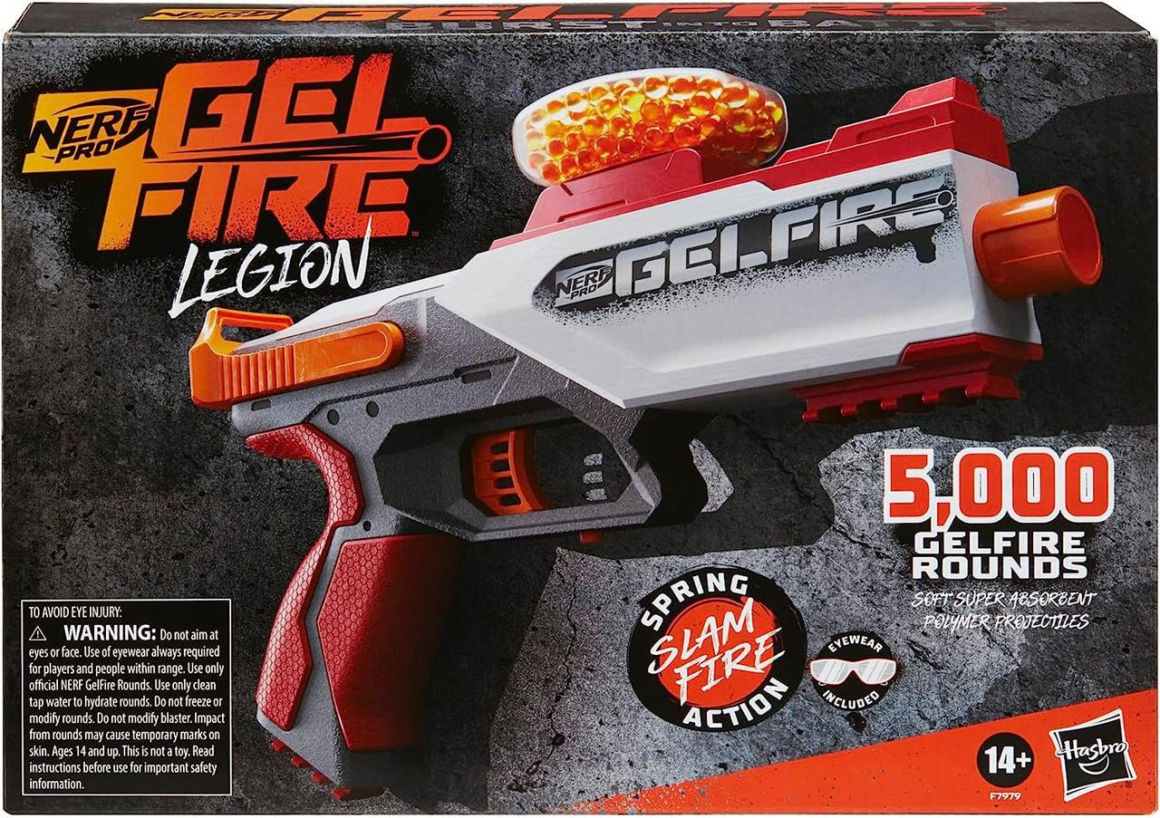 Бластер з кулями та окулярами NERF Gelfire Legion Spring Action Blaster Hasbro F7979 (20645327) - фото 2