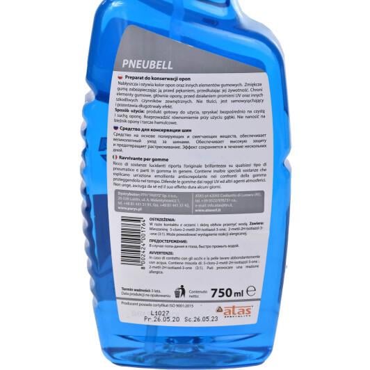 Средство для чернения шин Atas Pneubell 750 мл - фото 3 Средство для чернения шин Atas Pneubell 750 мл - фото 3