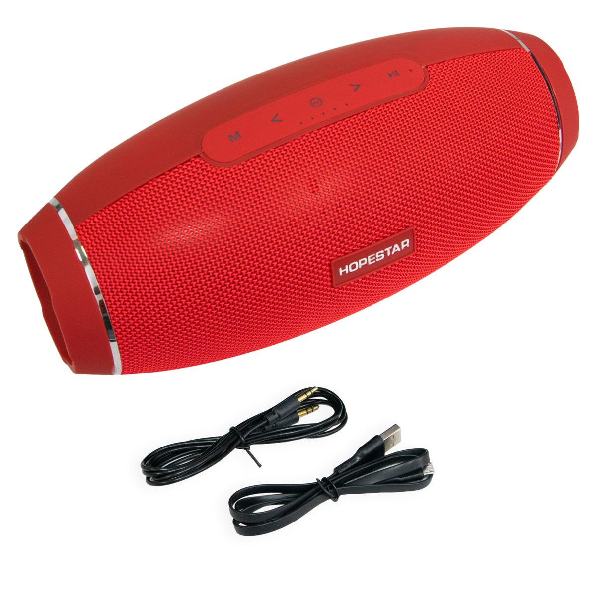 Колонка беспроводная портативная Hopestar H20 Football speaker Красный (1009545-Red) - фото 4