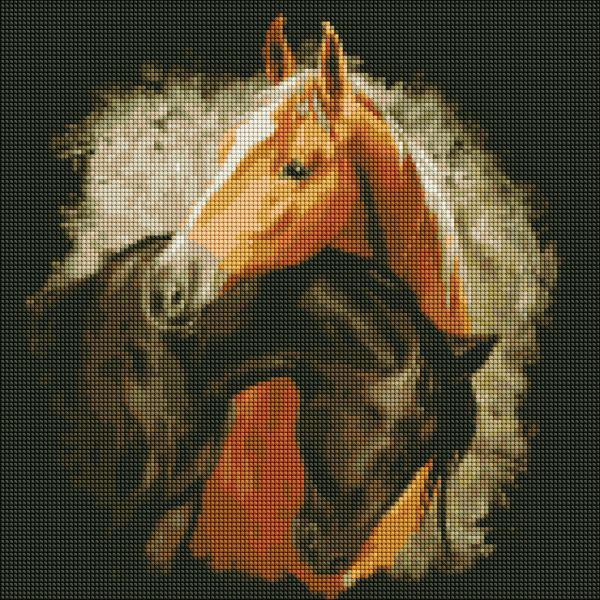 Алмазная мозаика Идейка Грациозная красота 40x40 см (Id-AMO7206)