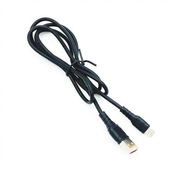 Кабель для зарядки и передачи данных Denmen D06L USB to Lightning 1 м Черный (209-00111)