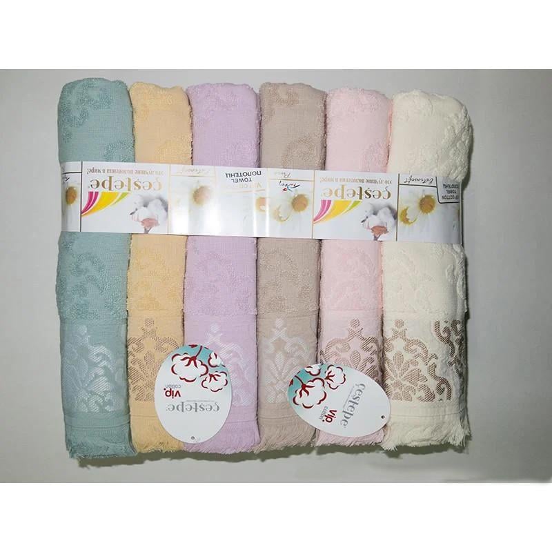 Набір рушників Cestepe Cotton Delux жакард Nazli 70х140 см 6 шт. (10738231)