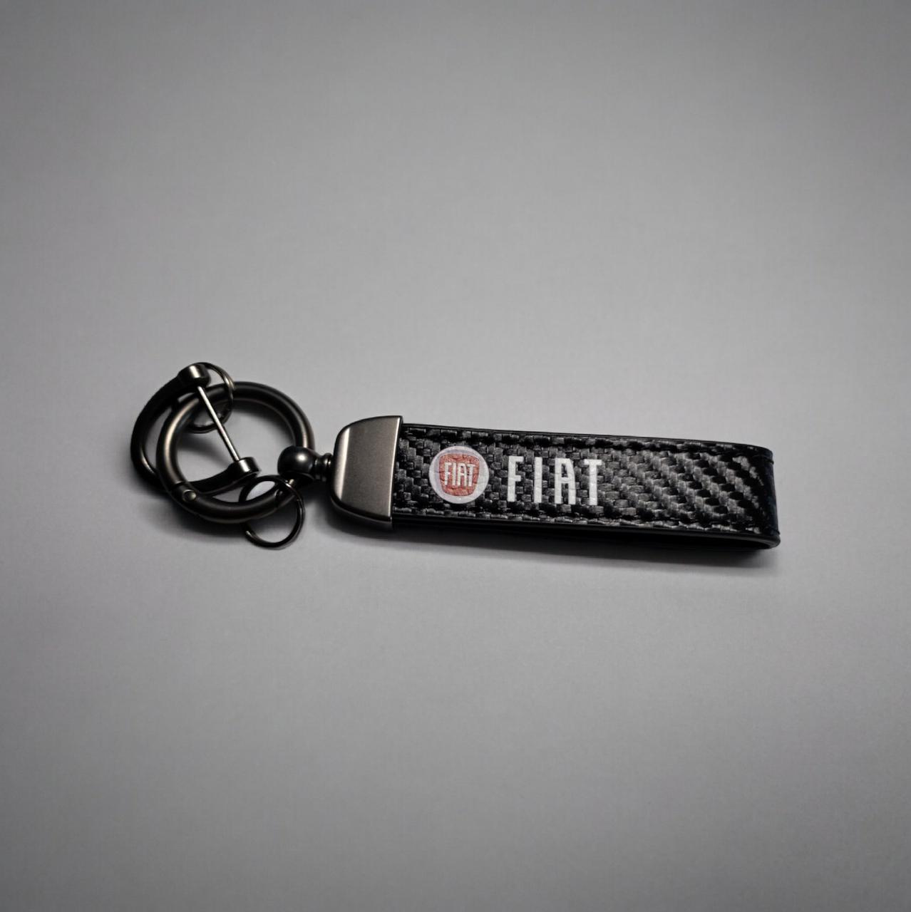 Брелок автомобильный Fiat кожаный с карабином экокожа/металл (2235949269)