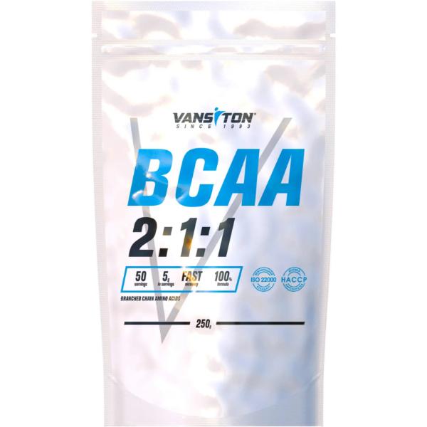 Амінокислота BCAA для спортсменів Vansiton BCAA 250 г/50 порцій (23505761)