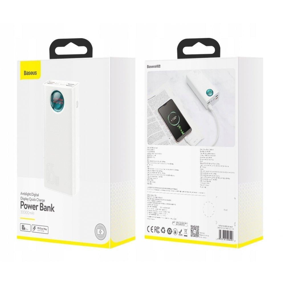 Повербанк BASEUS 30000 mAh 65 W 4 USB/2Type-C/PD/QC3A - фото 4 Повербанк BASEUS 30000 mAh 65 W 4 USB/2Type-C/PD/QC3A - фото 4