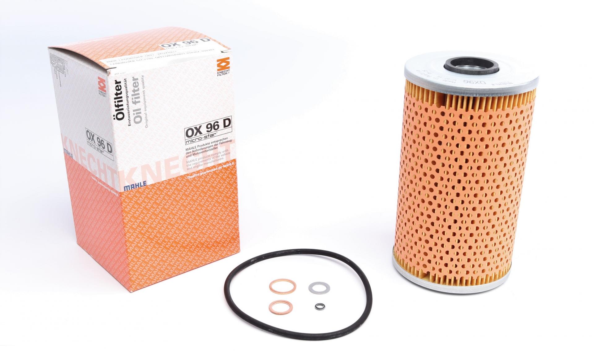 Фильтр масляный KNECHT для BMW 3/5 2,5TDI/Opel Omega B 91-03 (OX 96D)